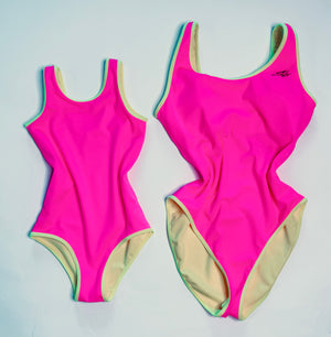 Mini-Me Neon Pink/Yellow Power Suit