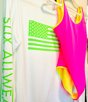 Slix Power Sun Shirt - Neon Green