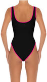 <em>Reversible</em> Slix Original Power Suit <br /> 2 Suits in 1 - Black/Pink Crinkle